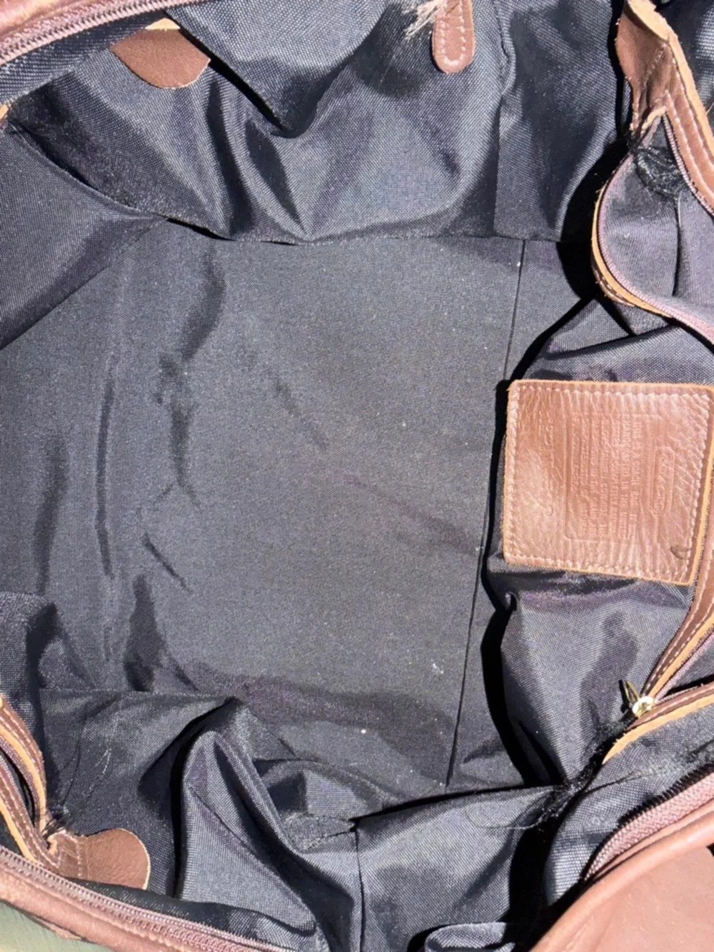 Coach Men's Brown Leather Duffel Bag
